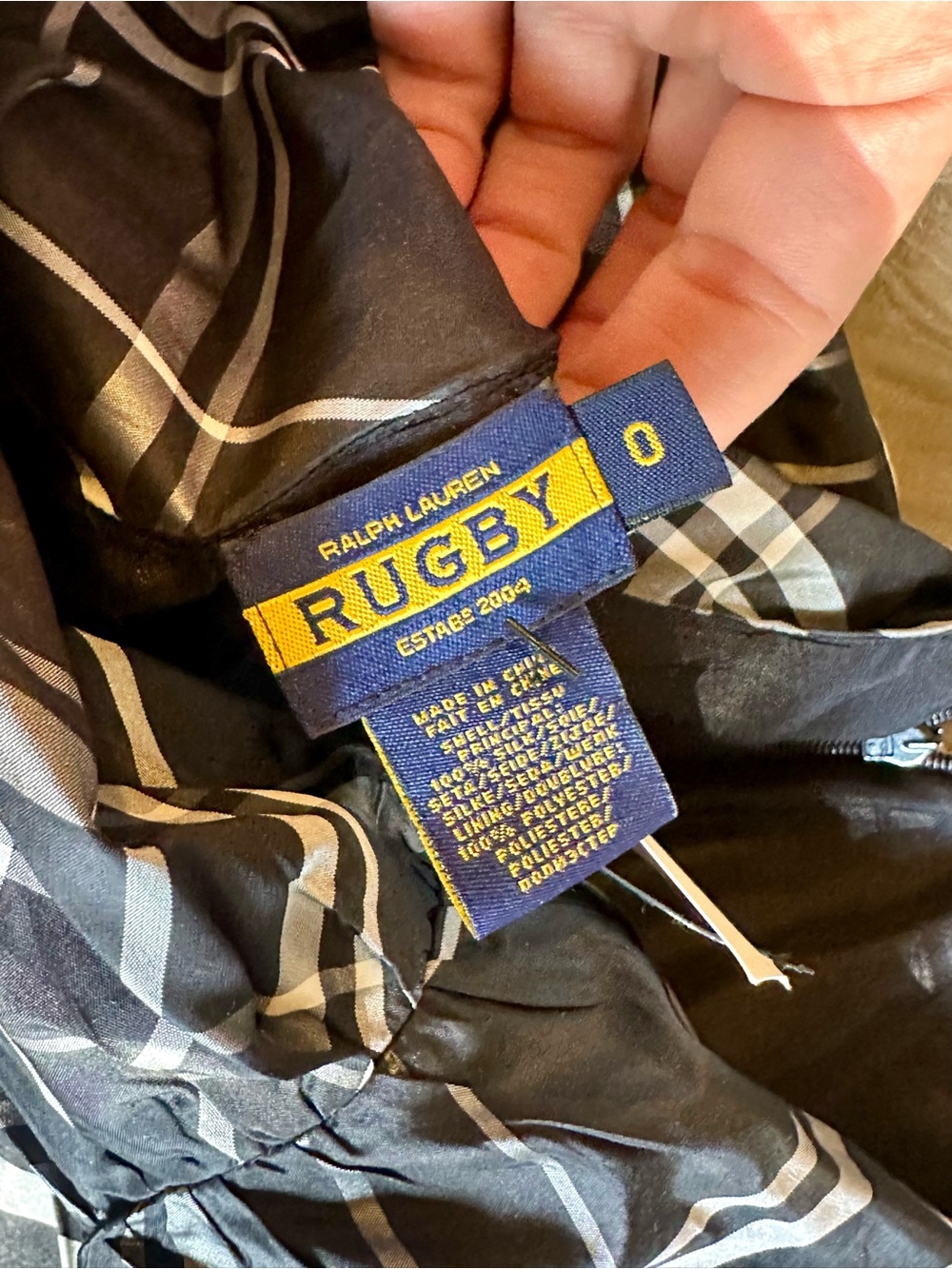 Ralph Lauren Rugby Silk Plaid Ruched Ruffle Mini Skirt Y2K Preppy Size 0 - Picture 3 of 3